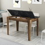 Hanah Home Mesa de Cocina Kiev 509 - Nogal y Negro